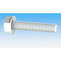 SERRATED INDENTED HEX WASHER FLANGE SCR, FULL THRD, H, T, ZP, BAKED_5